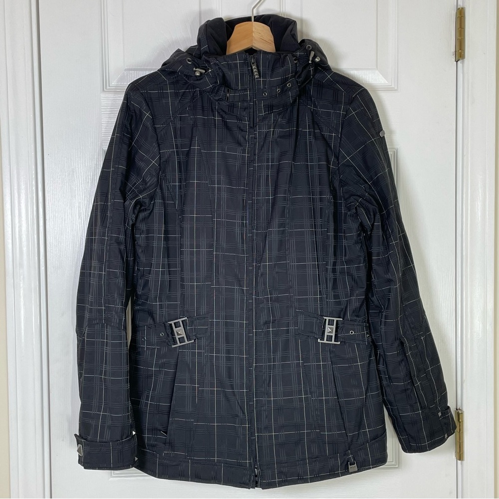NILS Ski Snow Jacket Designer Coat Hooded Full Zip Insulated Gorpcore Womens 8